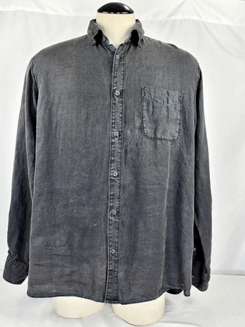32 Bar Blues Men's Linen Button Down Shirt